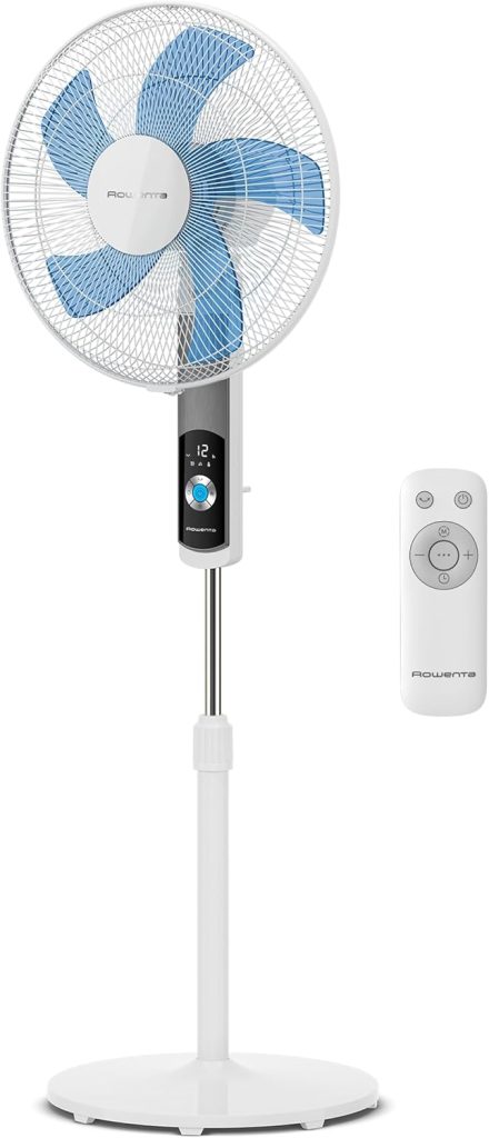 Rowenta VU5650F0: Ventilateur sur pied silencieux 35dB, puissant