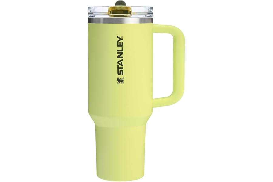 STANLEY Quencher ProTour Flip Straw Tumbler with Leakproof Lid 40 oz | Built-In Straw and Handle | Cup Holder Compatible for Travel | Insulated Stainless Steel Cup | BPA-Free | Prickly Pear