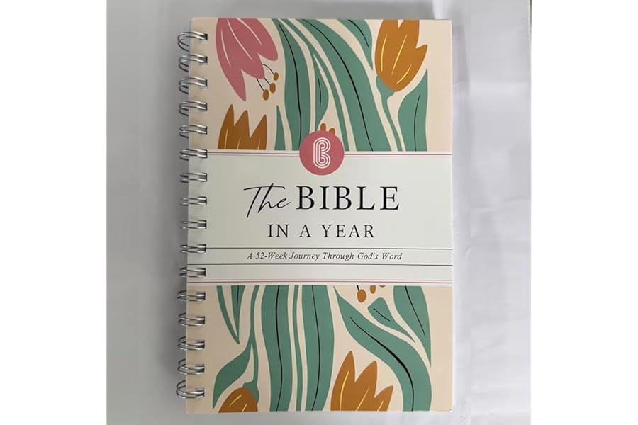 The Bible In A Year A 52-Week Study For Women–Spiral Bound Daily Scripture Reading & Reflection Guide–Chronological Devotional Journey One-Year Bible Companion