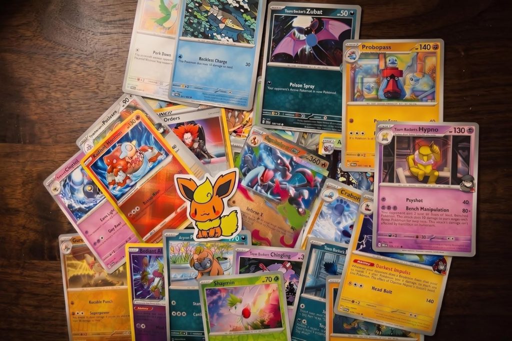 The Gaming Emporium Pokemon Lot 25 Pack – Includes 5 Foil Cards with 1 Guaranteed Ultra Rare or Better, Assorted TCG Collection, Random Mix, No Duplicates : Toys & Games