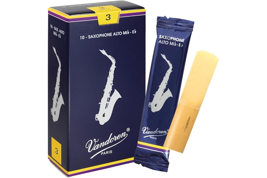 Vandoren SR213 Alto Sax Traditional Reeds Strength 3; Box of 10