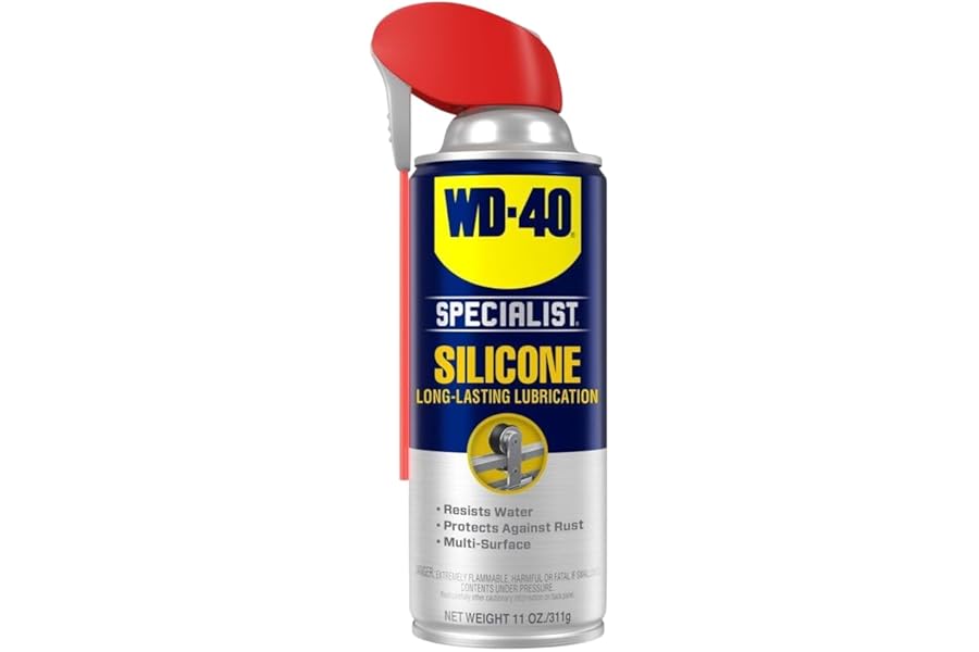 WD-40 Specialist Silicone Lubricant with SMART STRAW SPRAYS 2 WAYS, 11 OZ