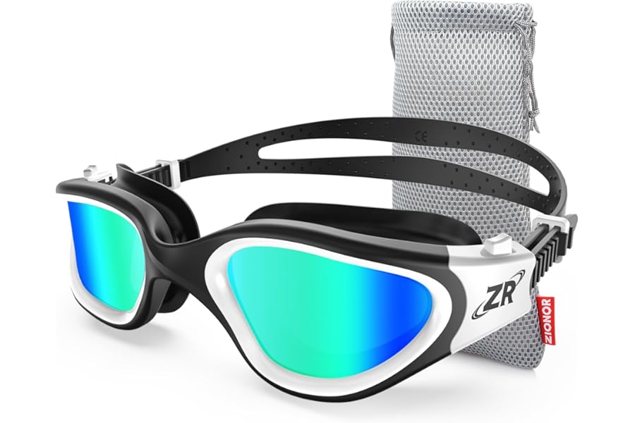 ZIONOR Swim Goggles, Upgraded G1 Polarized Swimming Goggles Anti-Fog for Adult Men Women