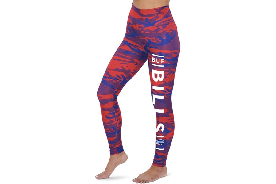 Zubaz NFL Women's Full Length High Waist Basic 1.0 Leggings
