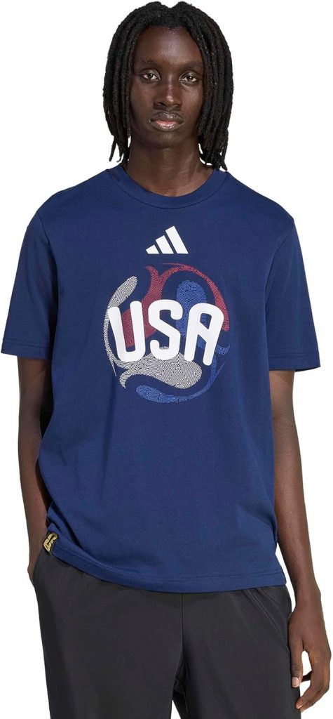 adidas Men's Fifa World Cup 2026 T-shirt, USA/Team Navy Blue, Large : Clothing, Shoes & Jewelry