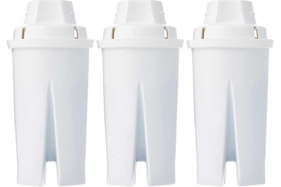 Amazon Basics Enhanced Replacement Water Filters for Water Pitchers, BPA-Free, WQA & NSF Certified, Compatible with Brita Wat