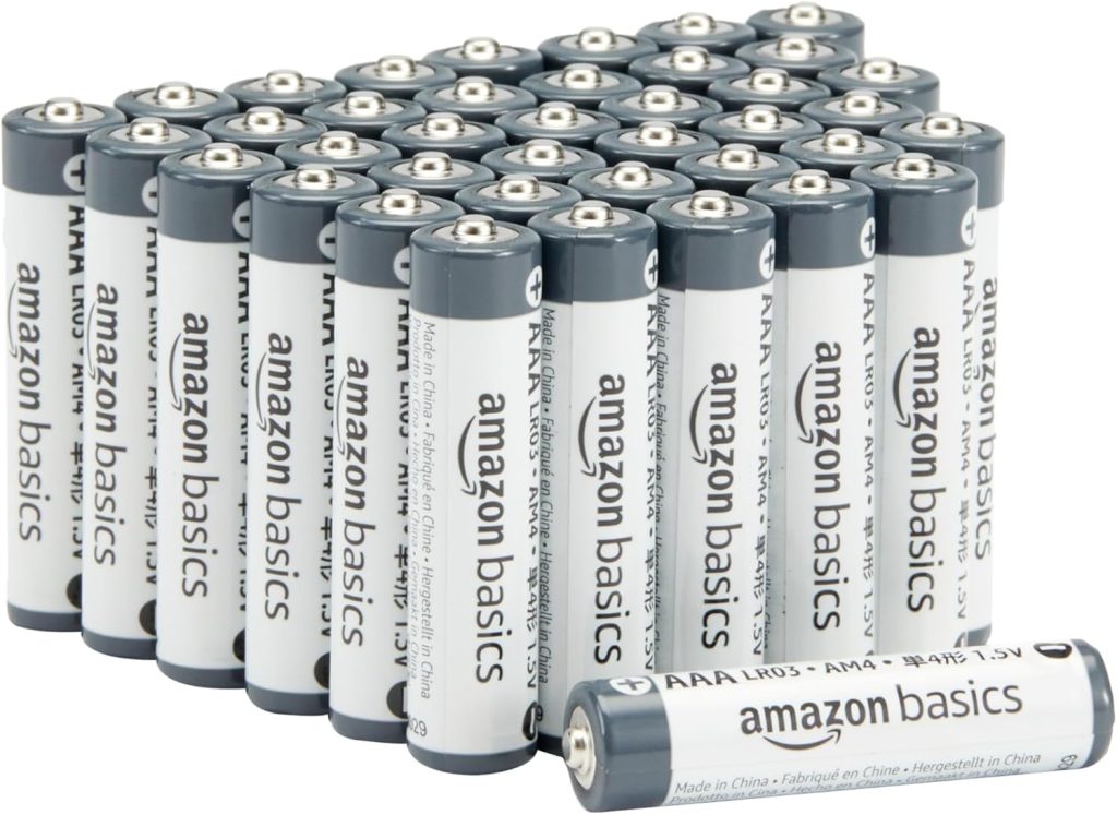 Amazon Basics - Paquete de 40 pilas industriales alcalinas AAA, 1,5 voltios, vida útil de 5 años