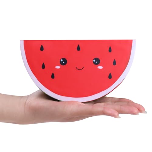 Anboor Watermelon Squishies Toy Kawaii Soft Foam Slow Rising Fruit Food Squish Stress Relief Kid Adults Gift Collection