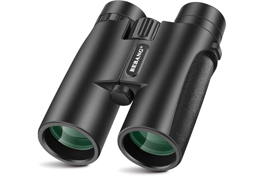 BEBANG Binoculars for Adults 10x42 High Powered Waterproof Binoculars for Bird Watching, Hunting, Travel, Stargazing, Sports, Wildlife, Bright and Clear Range of View
