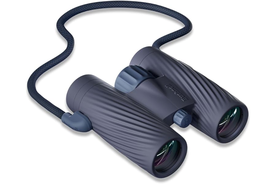 Bushnell A3 10x32 Compact Binoculars for Adults & Kids, Waterproof, Fogproof, 10X Magnification, Fully Multi-Coated Lenses & Rubber Armor - Sky Captain Blue