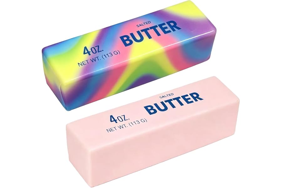 Butter Stick Fidget Toy, Slow Rebound Cute Butter Squeeze Stress Balls,Slow Rising Portable Squishy for Adults Anxiety & Stress Relief, Sensory Gifts for Office, Home