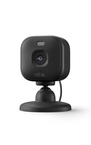 Cámara Mini 2K+ Blink (última generación) | Cámara de seguridad doméstica con enchufe, resolución de vídeo 2K, zoom de 4 aumentos, visión nocturna en color | Compatible con Alexa | 1 cámara - Negro