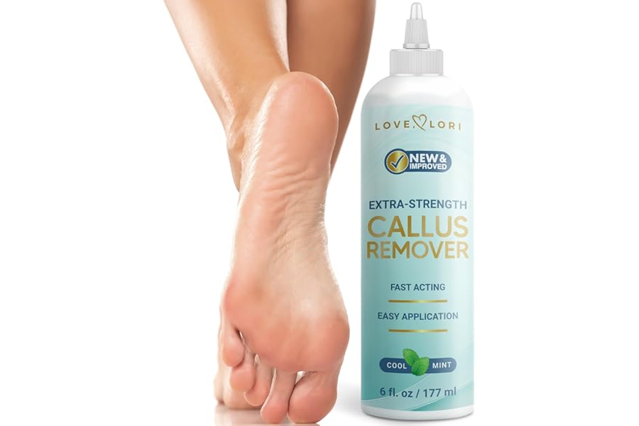 Callus Remover for Feet (Extra Strength) Foot Callus Remover Gel - Pedicure Tools for Feet Scrubber – Foot Care Spa Essentials, 6oz