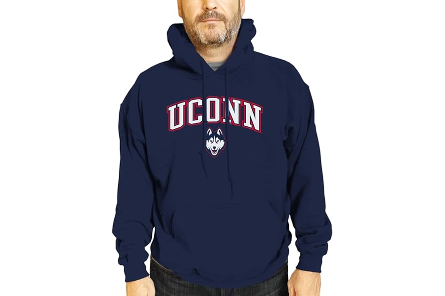 Campus Colors NCAA Arch & Logo Gameday Hoodie - Officially Licensed College Hooded Sweatshirt - Cotton Blend - Unisex Adult