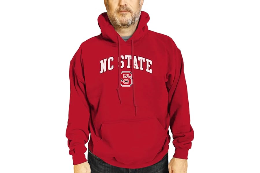 Campus Colors NCAA Arch & Logo Gameday Hoodie - Officially Licensed College Hooded Sweatshirt - Cotton Blend - Unisex Adult