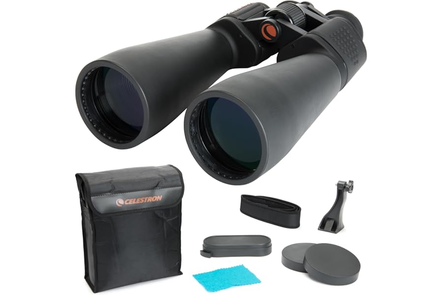 Celestron SkyMaster 25x70 Binoculars – Powerful Binoculars for Detailed Long-Distance Viewing and Binocular Astronomy – Multi-Coated Optics – Tripod Adapter & Carrying Case