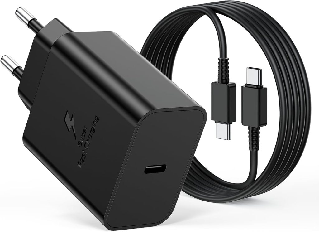 Chargeur USB C 45W Chargeur Samsung Charge Rapide et 2M Câble pour Samsung Galaxy S26 S25 Ultra S24 S23 S22 S21 FE A57 A56 A55 A54 A37 A36 A35 A25 A26 A17 A16, Prise USB C Secteur Type C Adaptateur