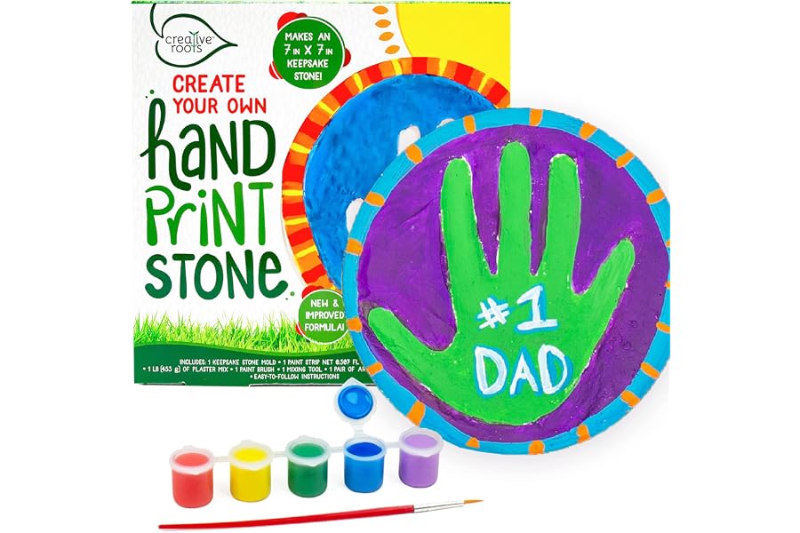 Creative Roots Create Your Own Handprint Stone by Horizon Group USA