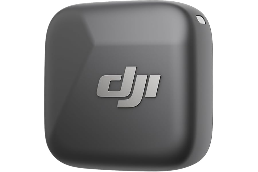 DJI Mic Mini Wireless Lavalier Microphone Transmitter (Infinity Black), Ultralight, for DJI Action 5 Pro/Osmo Pocket 3, Noise Cancelling (Renewed)