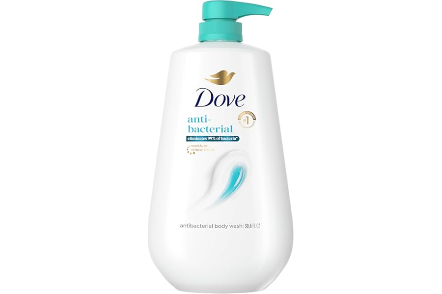 Dove Body Wash with Pump Antibacterial For All Skin Types Protects from Dryness 30.6 oz