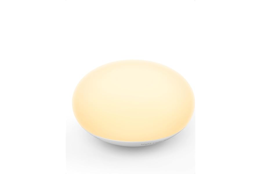 EASZZZ Baby Night Light, Nursery Night Lamp for Breastfeeding, Soft BPA Free Silicone Touch Night Lamp, Eye Caring, Easy Flip Design, Stepless Dimming, 1-Pack