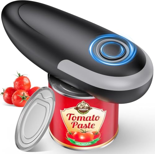Electric Can Opener, One Touch Battery Operated Automatic Can Opener with Smooth Edge, Hands Free Can Openers for Seniors with Arthritis and Weak Hands, Kitchen Gadget Fits Most Standard Cans