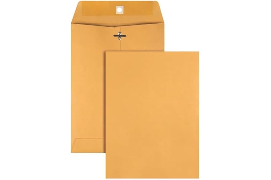 FAOGO Clasp Envelopes, 10 Large 9 x 12 Envelopes for Mailing Photos and Documents, Handheld Cordless 6-in-1 Portable for Home