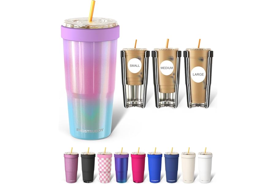 Frost Buddy Togo Buddy 30 oz Stainless Steel Vacuum Insulated Tumbler To Go Coffee Cup – Iced Coffee Cups, Iced Coffee Sleeve