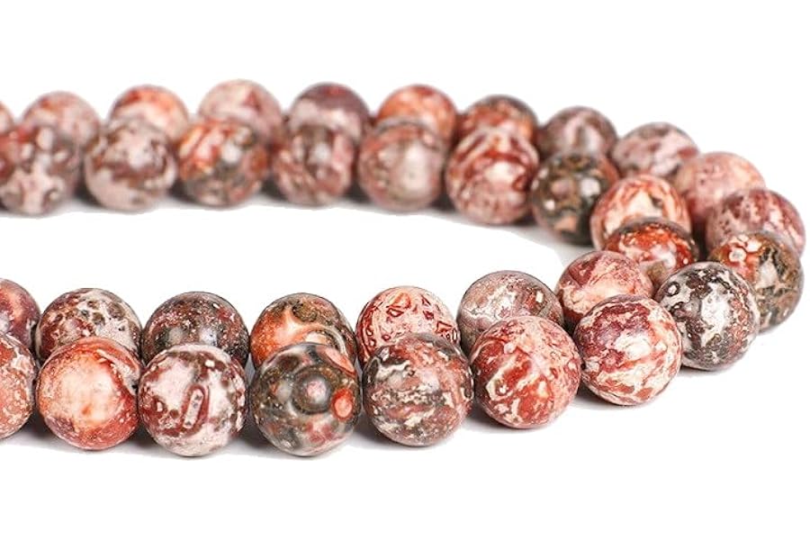Gemstone Beads for Jewelry Making, Sold per Bag 5 Strands Inside, Leopard Skin Jasper 8mm