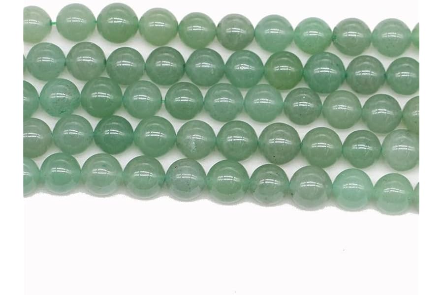 Gemstone Beads for Jewelry Making, Sold per Bag 5 Strands Inside, Green Aventurine 8mm