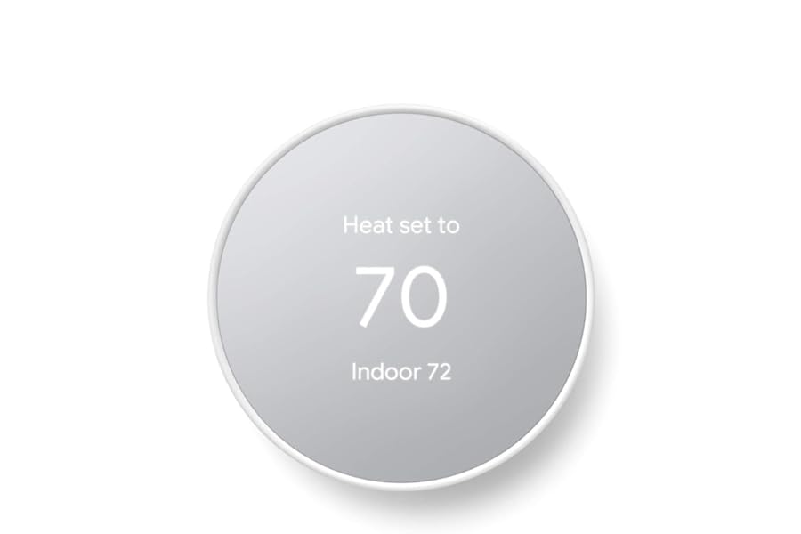 Google Nest Thermostat - Smart Thermostat for Home - Programmable Wifi Thermostat - Snow