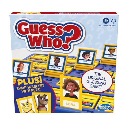 Hasbro Gaming Guess Who? Board Game, with People and Pets Cards, The Original Guessing Game for Kids, Ages 6 and Up, Easter Gifts for Boys and Girls (Amazon Exclusive)