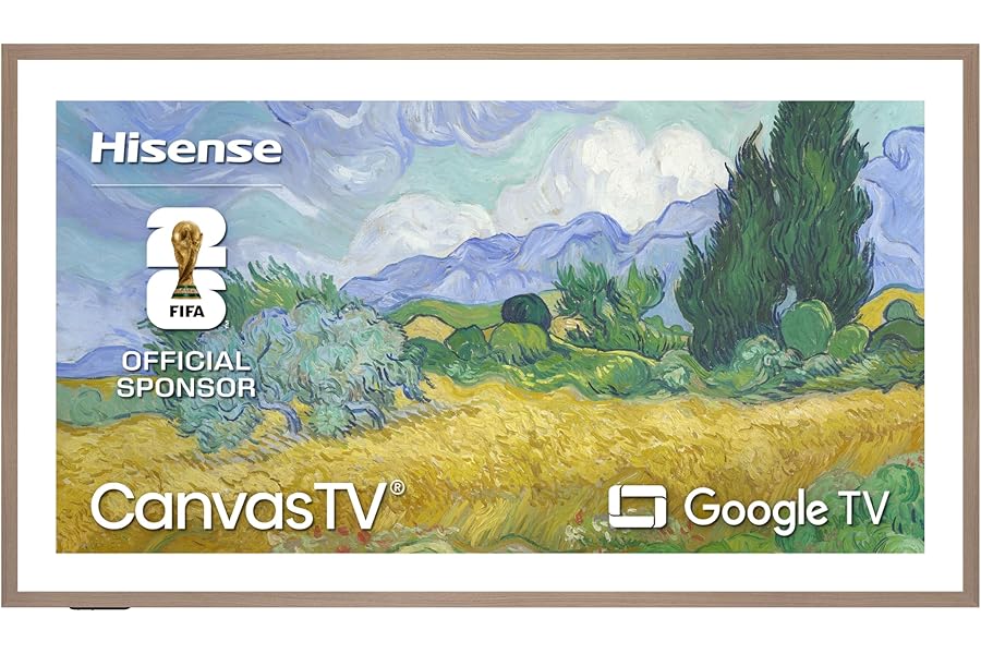 Hisense 65“ Hi-QLED S7 CanvasTV Series 4K UHD Google Smart Art TV (65S7SG, 2026 New) - 144Hz, Art Mode, Anti-Glare Panel, Dolby Vision HDR, Hi-Matte Display, Frame & UltraSlim Wall Mount Included