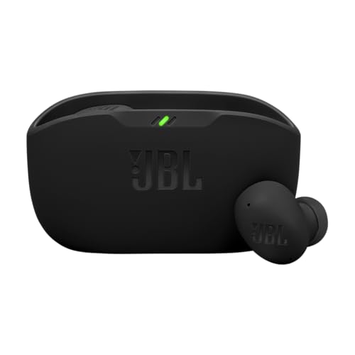 JBL Wave Buds 2, True Wireless Noise Cancelling Bluetooth Earbuds met 40 uur afspeeltijd, JBL Pure Bass Sound, Smart Ambient Technologie, IP54 Water- en Stofbestendig, Multi-Point Verbinding, Zwart