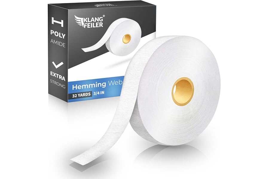 Klangfeiler® Iron on Hemming Tape - 0.75 INCH x 32 Yards - Extra Strong - Iron Required