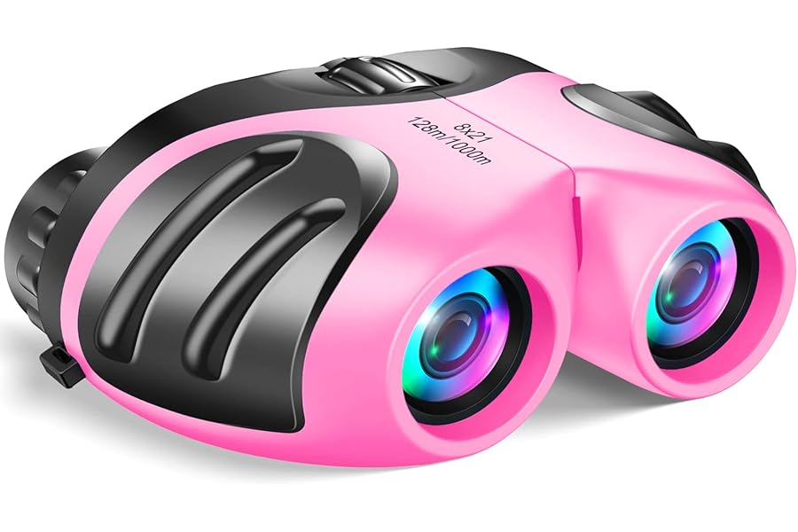 LET'S GO! Binocular for Kids, Compact High Resolution Shockproof Binoculars