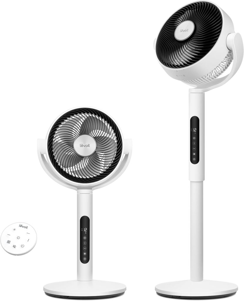 LEVOIT Ventilateur sur Pied Silencieux Puissant avec Télécommande