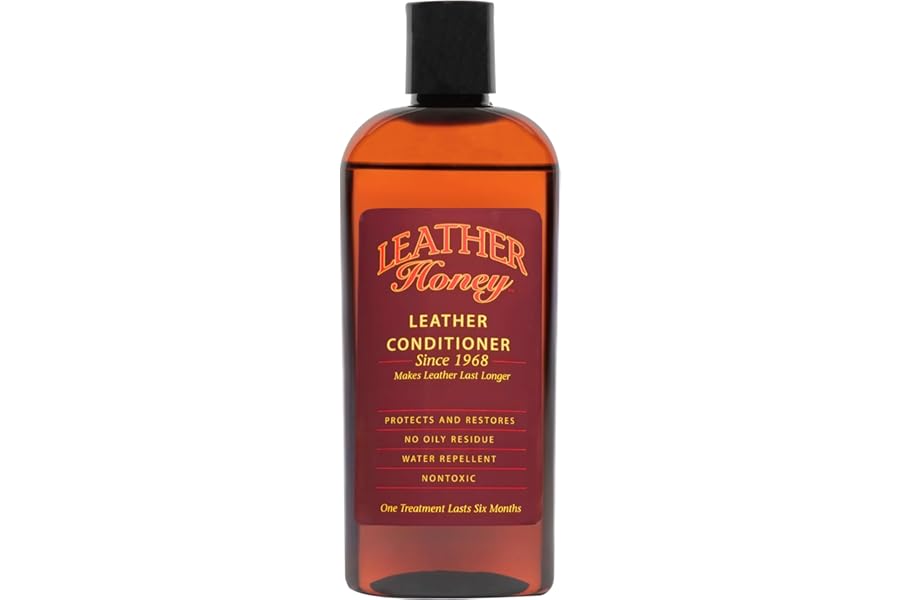 Leather Honey Leather Conditioner, Since 1968. for All Leather Items Including Auto, Furniture, Shoes, Purses and Tack. Non-Toxic and Made in the USA / 8 Fl Oz (Pack of 1)