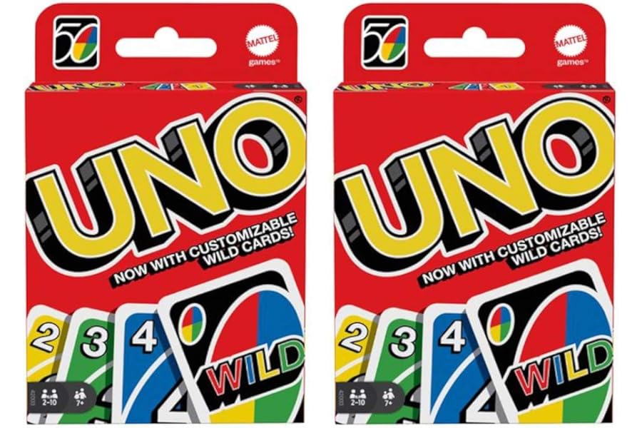 Mattel 4347154784 Uno Card Game 2 Pack, Red