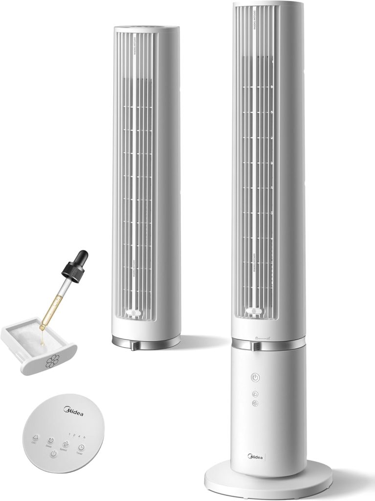 Midea Ventilateur Tour Blanc 103cm