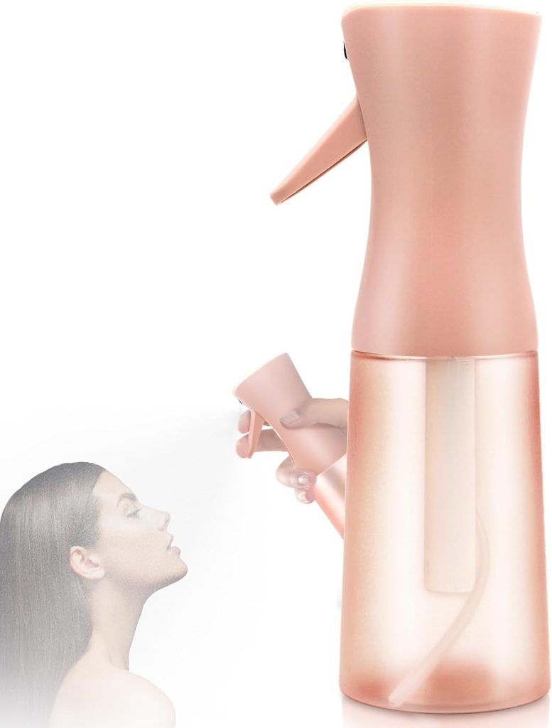 Milukon Flacon pulvérisateur à brume fine pour cheveux, flacon pulvérisateur continu ultra fin pour soins de la peau, soins des plantes, toilettage des animaux, nettoyage et désinfection, récipient