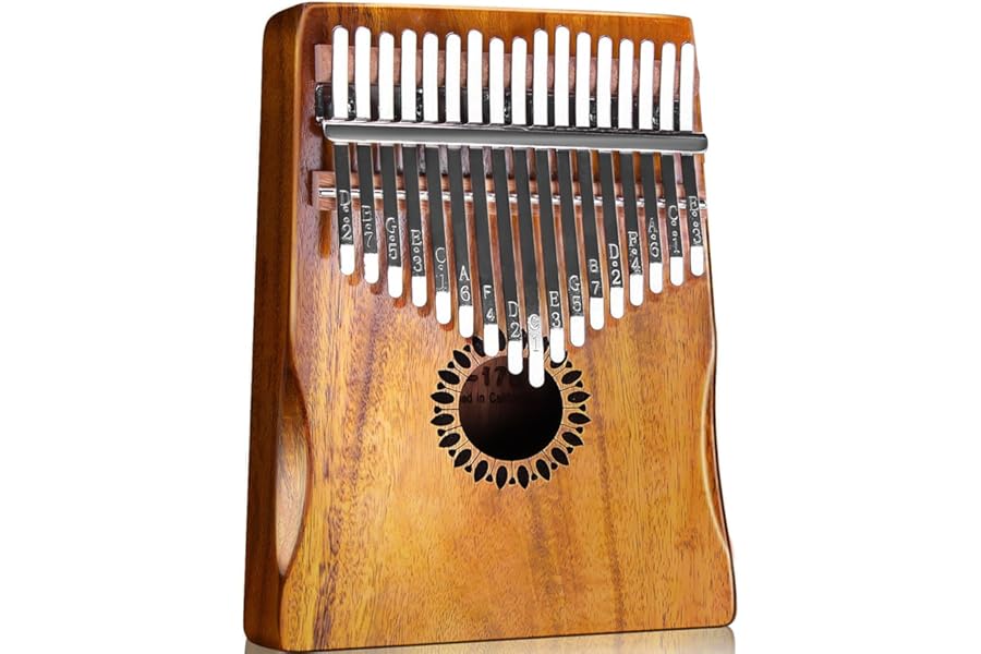 Newlam Kalimba Thumb Piano 17 Keys, Portable Mbira Finger Piano Gifts for Kids and Adults Beginners