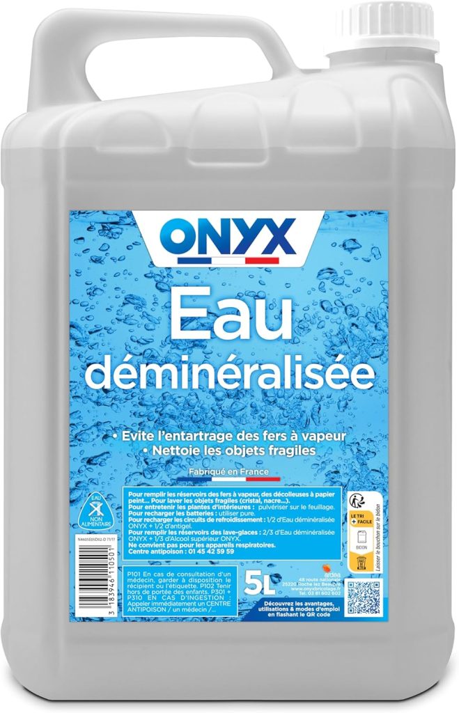 Onyx Eau Déminéralisée 5L Sans Parfum - Fabrication Française