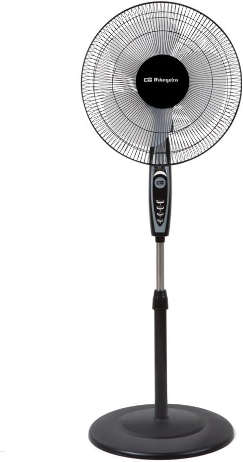 Orbegozo Sf 0148 - Ventilateur sur pied oscillant, 3 niveaux de ventilation, pales de 40 cm, hauteur réglable, 50 W, classe d’efficacité énergétique A