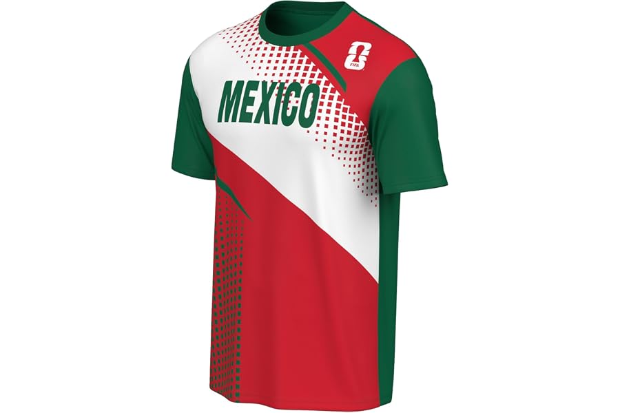 Outerstuff FIFA World Cup 2026 Mens Short Sleeve Country Team Crewneck Top