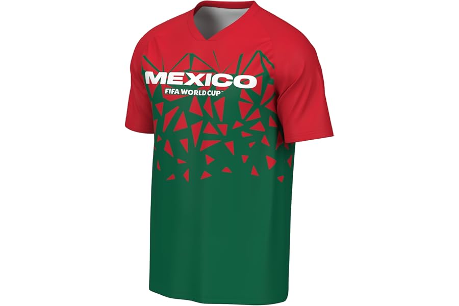 Outerstuff FIFA World Cup 2026 Mens Short Sleeve Sublimated Soccer Fashion Top