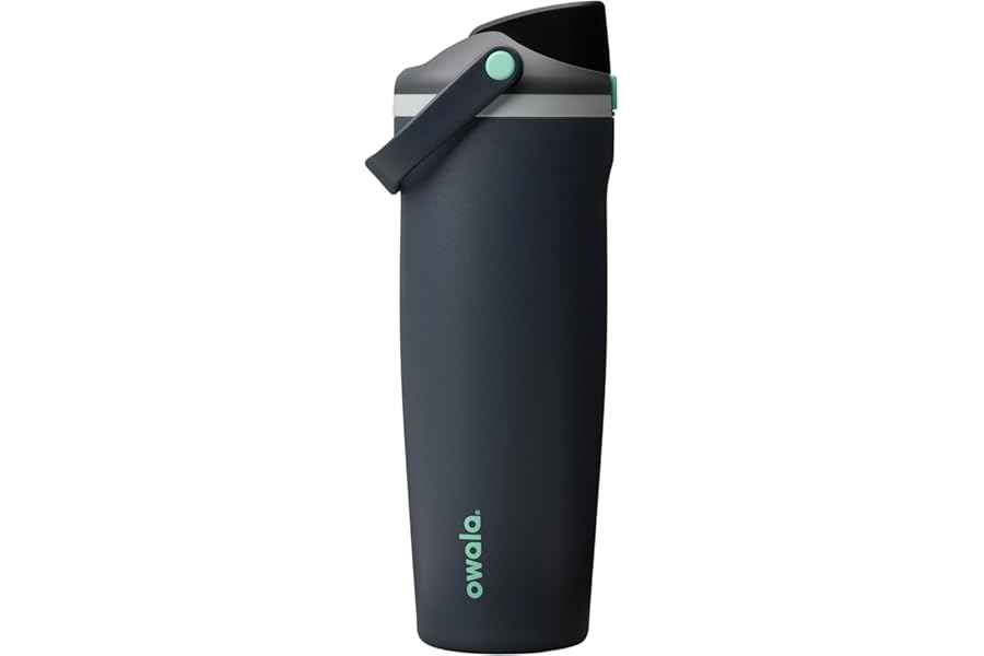 Owala FreeSip Sway Insulated Stainless Steel Water Bottle with Two-Way Spout, Built-In Straw and Bucket Handle, Made for Travel, School, and Sports, 30oz, BPA Free, Leak Proof, Foggy Tide
