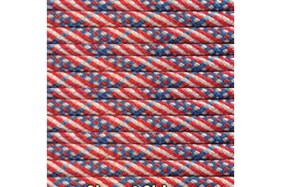 PARACORD PLANET 10 20 25 50 100 Foot Hanks and 250 1000 Foot Spools of Parachute 550 Cord Type III 7 Strand Paracord (Stars & Stripes 100 Feet)