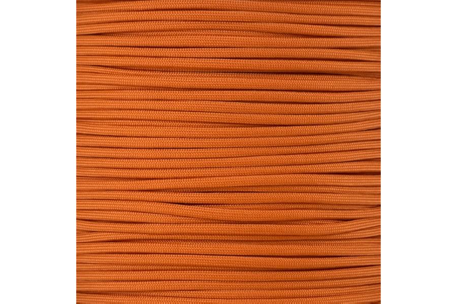 PARACORD PLANET 10 20 25 50 100 Foot Hanks and 250 1000 Foot Spools of Parachute 550 Cord Type III 7 Strand Paracord (Burnt Orange 100 Feet)