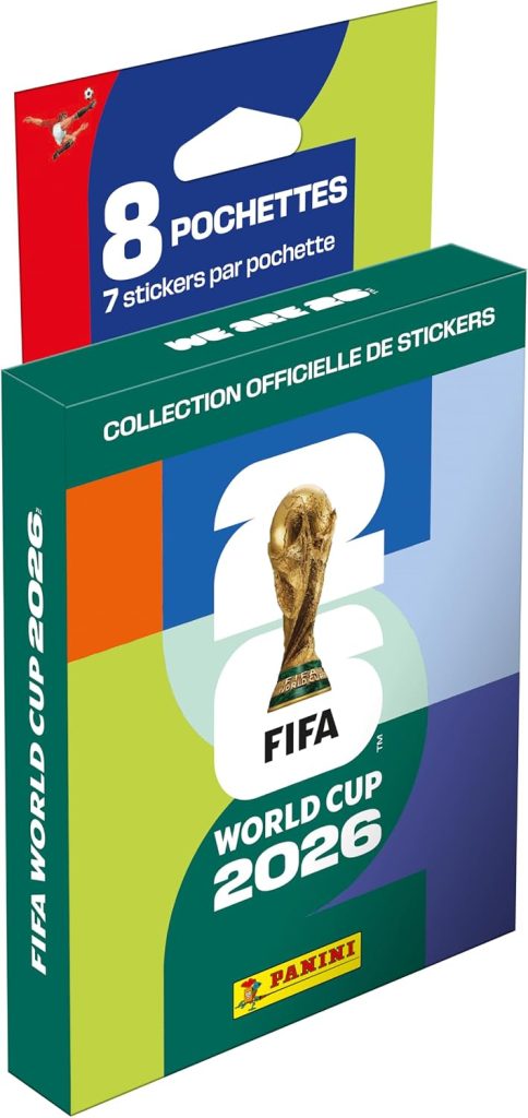 Panini Coupe du Monde DE LA FIFA 2026 Stickers - Blister 8 Pochettes